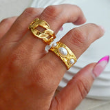 Pearl Adjustable Ring