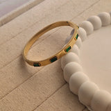 Tessa Green Stone Bracelet-2  taahirajewellery