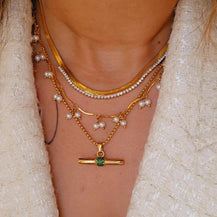 Lulu Gold Plated Necklace-3  taahirajewellery