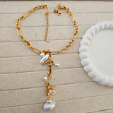 Ocean Pearl Charm Necklace