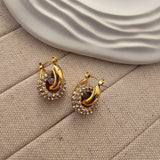 Angel Gold Plated Zircon Earrings