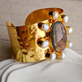 Ollie Chunky Brass Bracelet