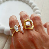 Della Marquise cut Adjustable Ring-4  taahirajewellery