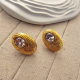 Ava Zircon Stud Earrings