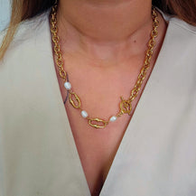 Laura Baroque Pearl Link Necklace-2  taahirajewellery