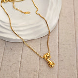 18kt G.P Alphabet Necklaces