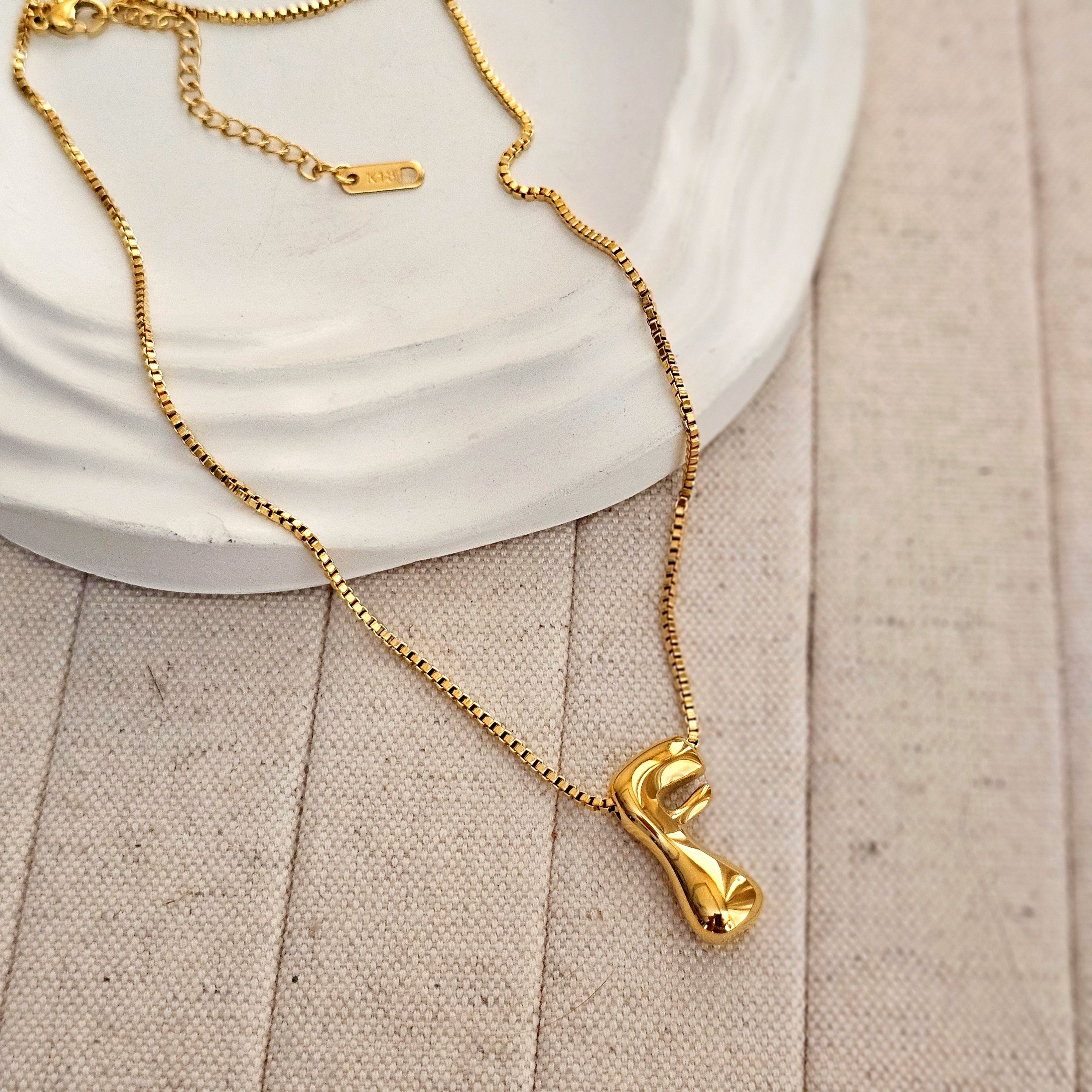18kt G.P Alphabet Necklaces