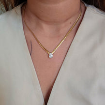 Opal Stud Gold Plated Necklace-1  taahirajewellery