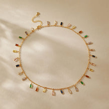 Kira Multistone Necklace-4  taahirajewellery