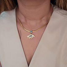Devil Eye Pendent Necklace-2  taahirajewellery