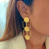 Olivia Brass Earrings