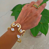 Madison Zircon Cuff Bracelet