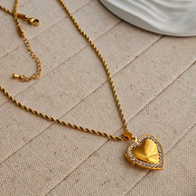 Hazel Heart Locket Necklace-2  taahirajewellery