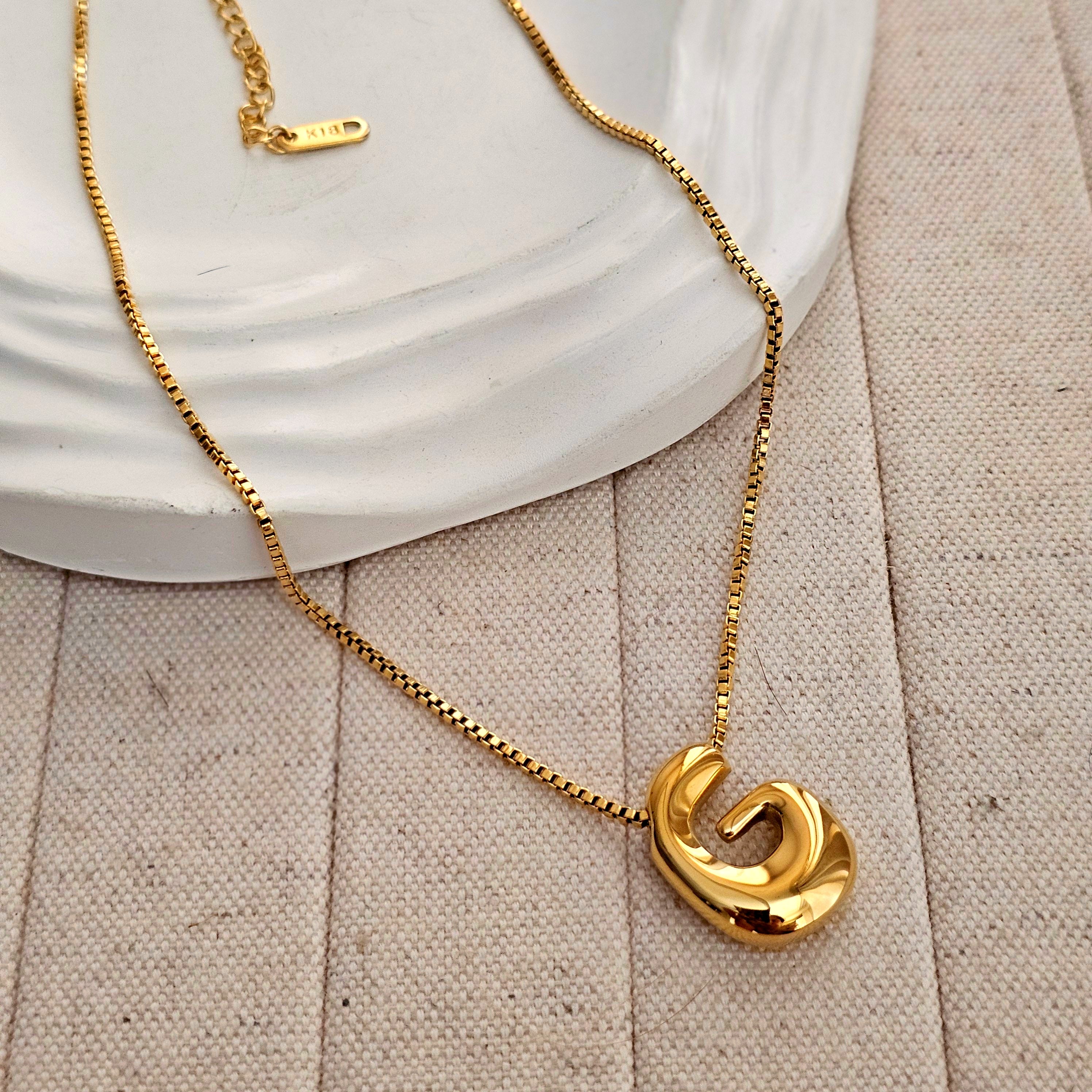 18kt G.P Alphabet Necklaces
