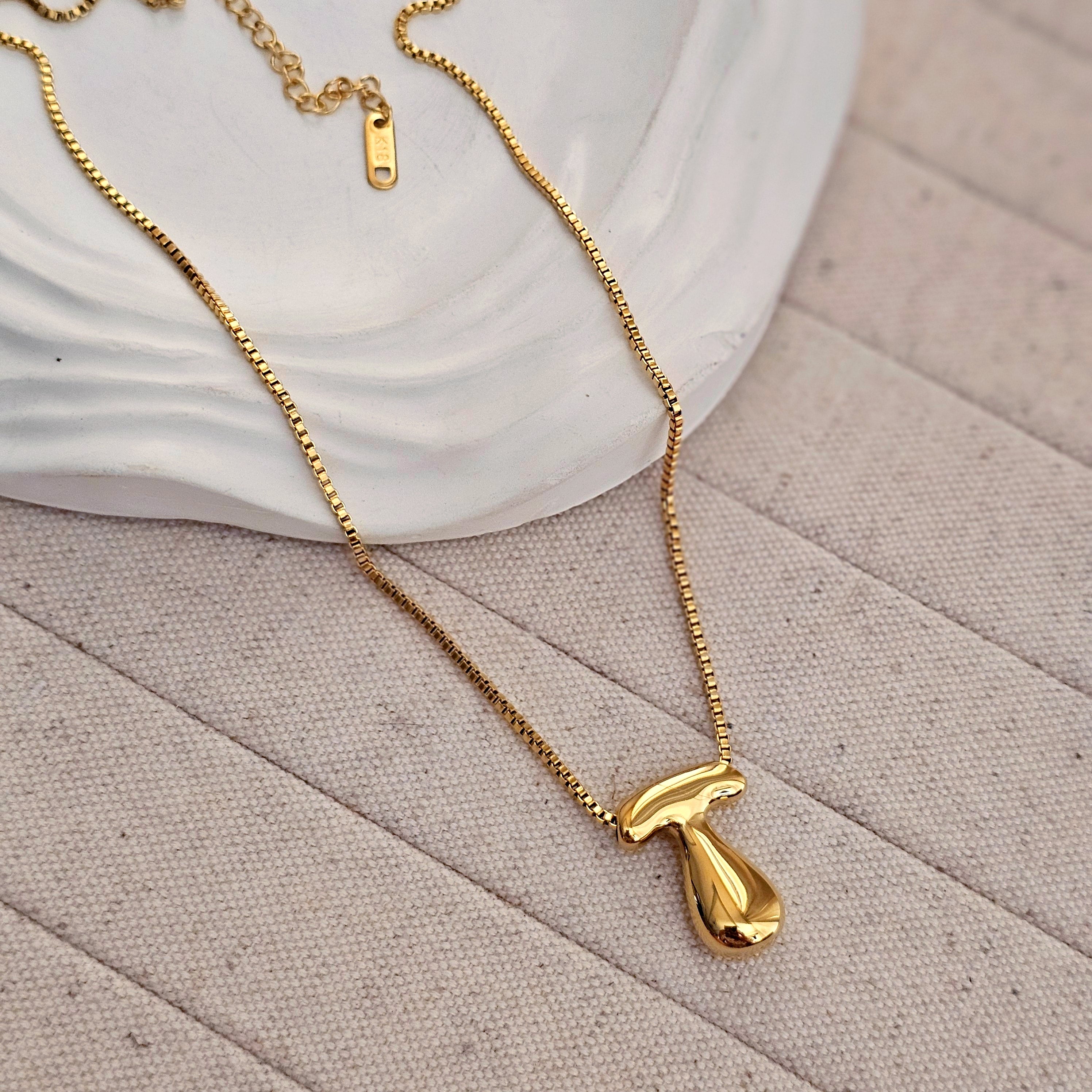 18kt G.P Alphabet Necklaces