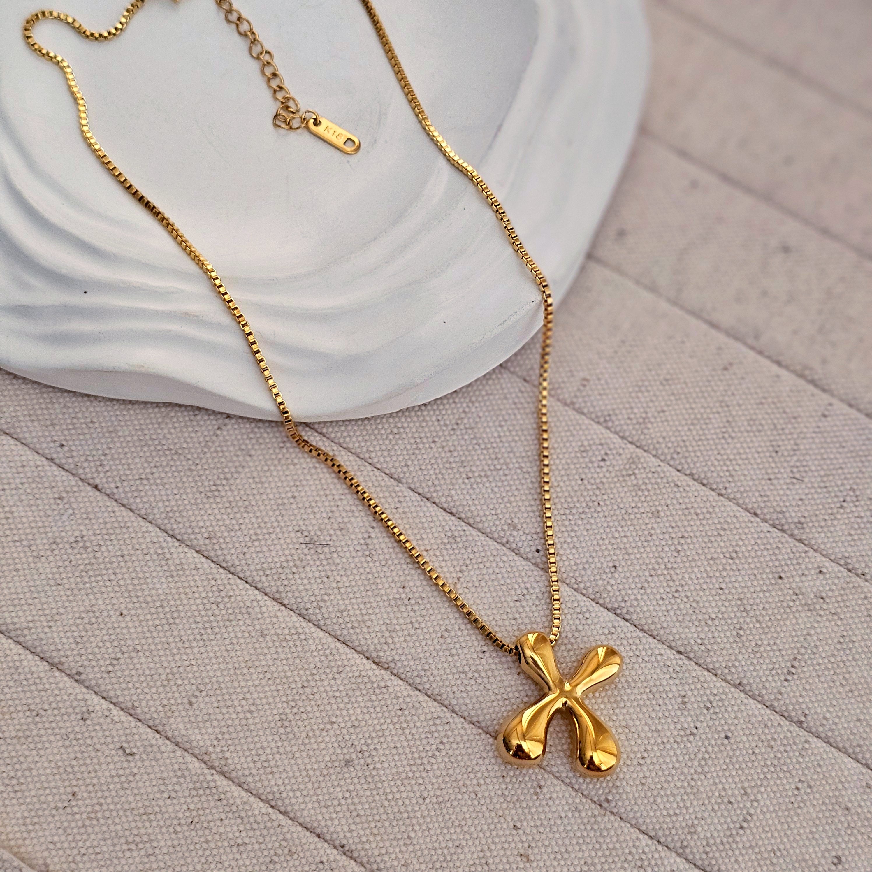 18kt G.P Alphabet Necklaces