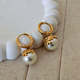 Nancy Pearl Cuff Earrings