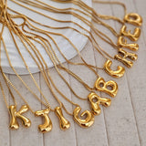 18kt G.P Alphabet Necklaces