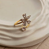 Cove Zircon Adjustable Ring